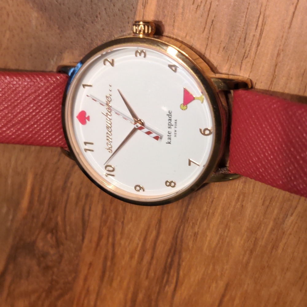 Kate Spade Metro Vachetta 5 O'clock Somewhere Watch